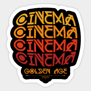 Cinema Golden Age Sticker